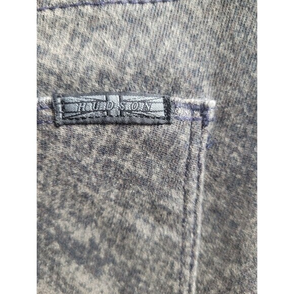 HUDSON Nico Midrise Super Skinny Gray Snake Print Jeans Sz 26 - Picture 6 of 7